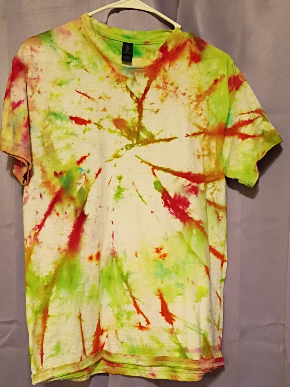 Tie-Dye Short Sleeve Tee — Neon Multi